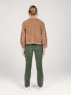 Pantalon bootcut en velours taille mi-haute BELLA