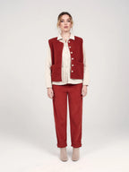 Pantalon mom en velours FRANCE