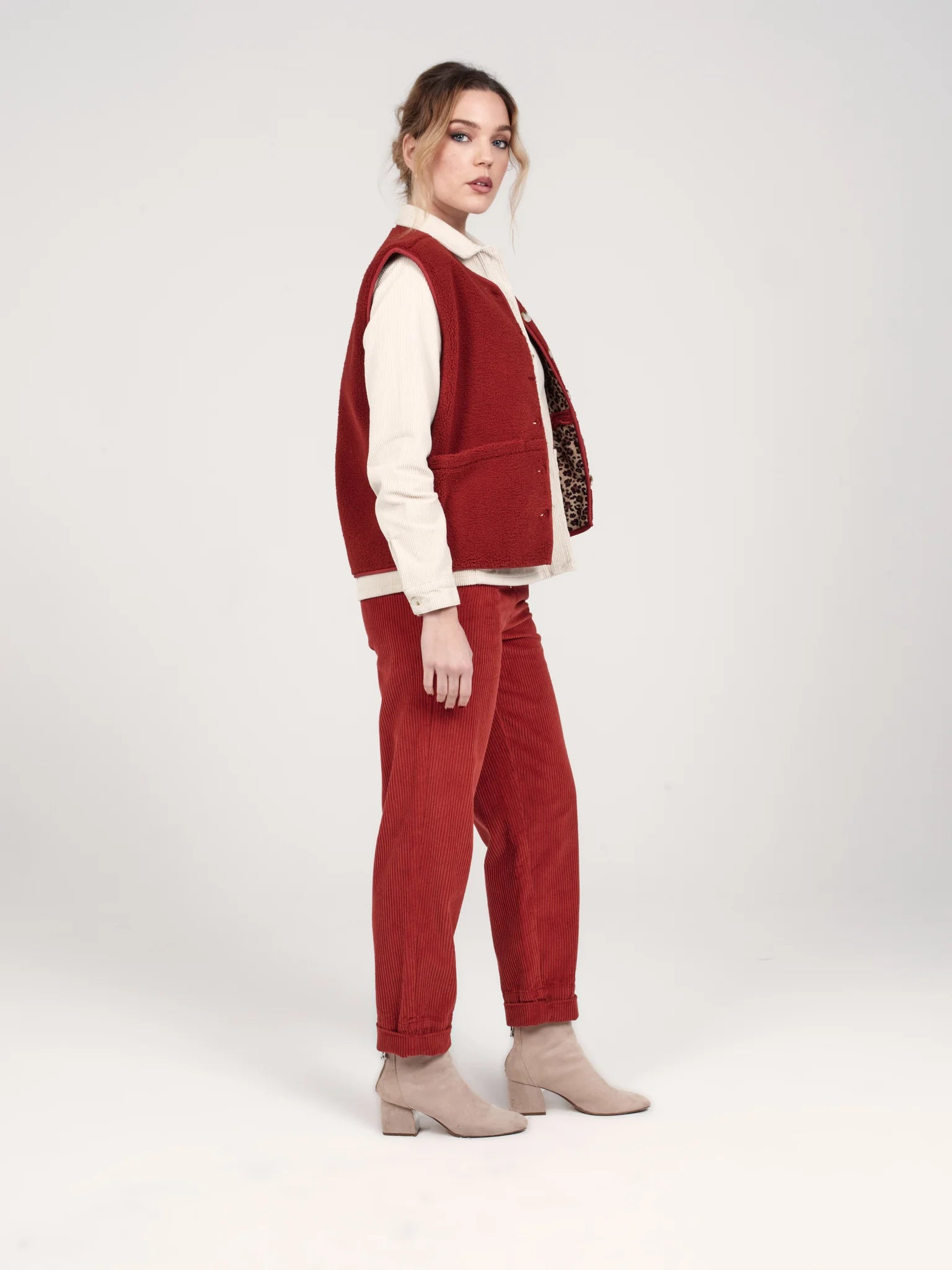 Pantalon mom en velours FRANCE