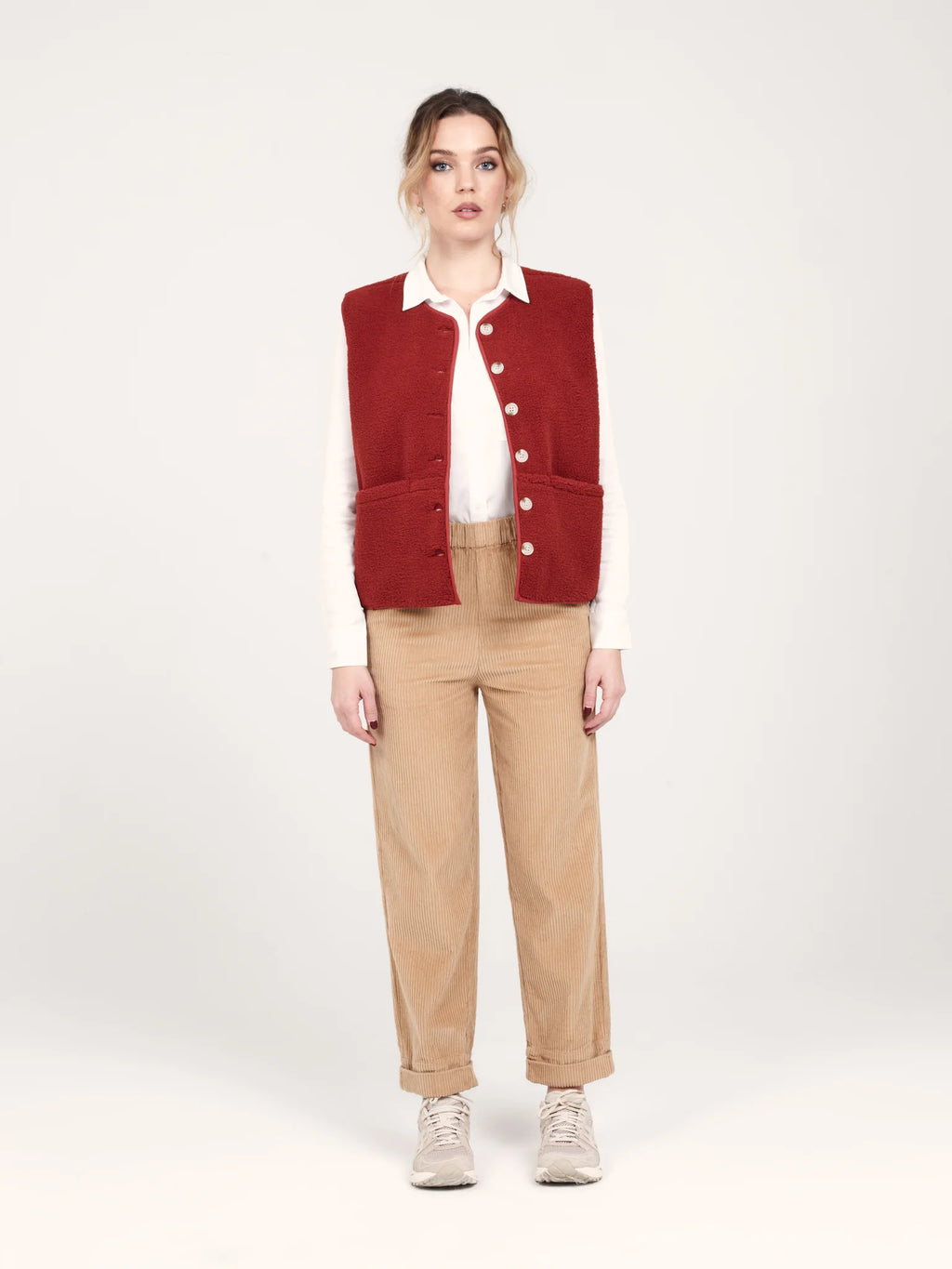 Pantalon mom en velours FRANCE