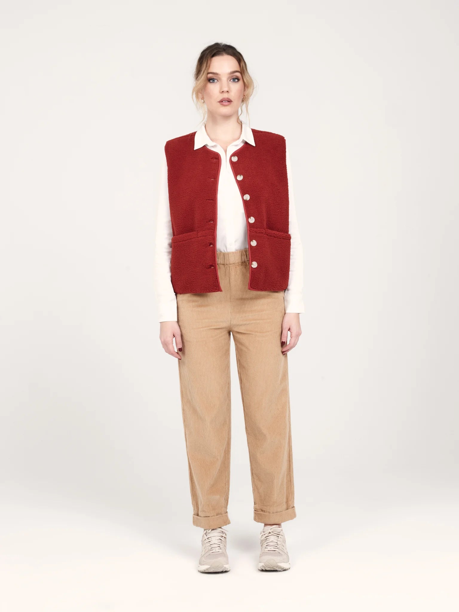 Pantalon mom en velours FRANCE