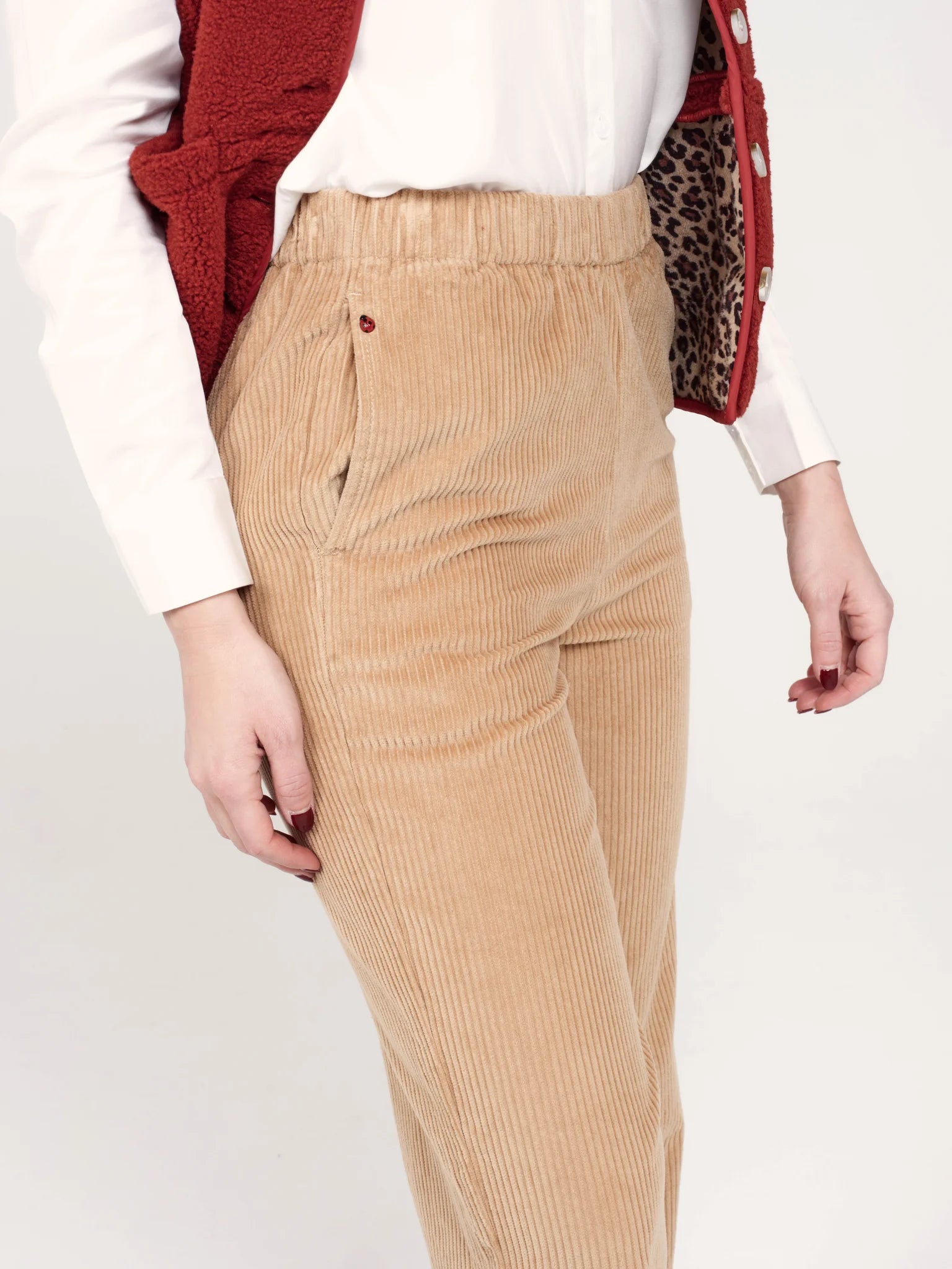 Pantalon mom en velours FRANCE