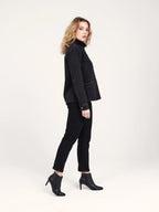 PATRICIA MFN Black Mom Zip Jeans