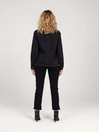 PATRICIA MFN Black Mom Zip Jeans