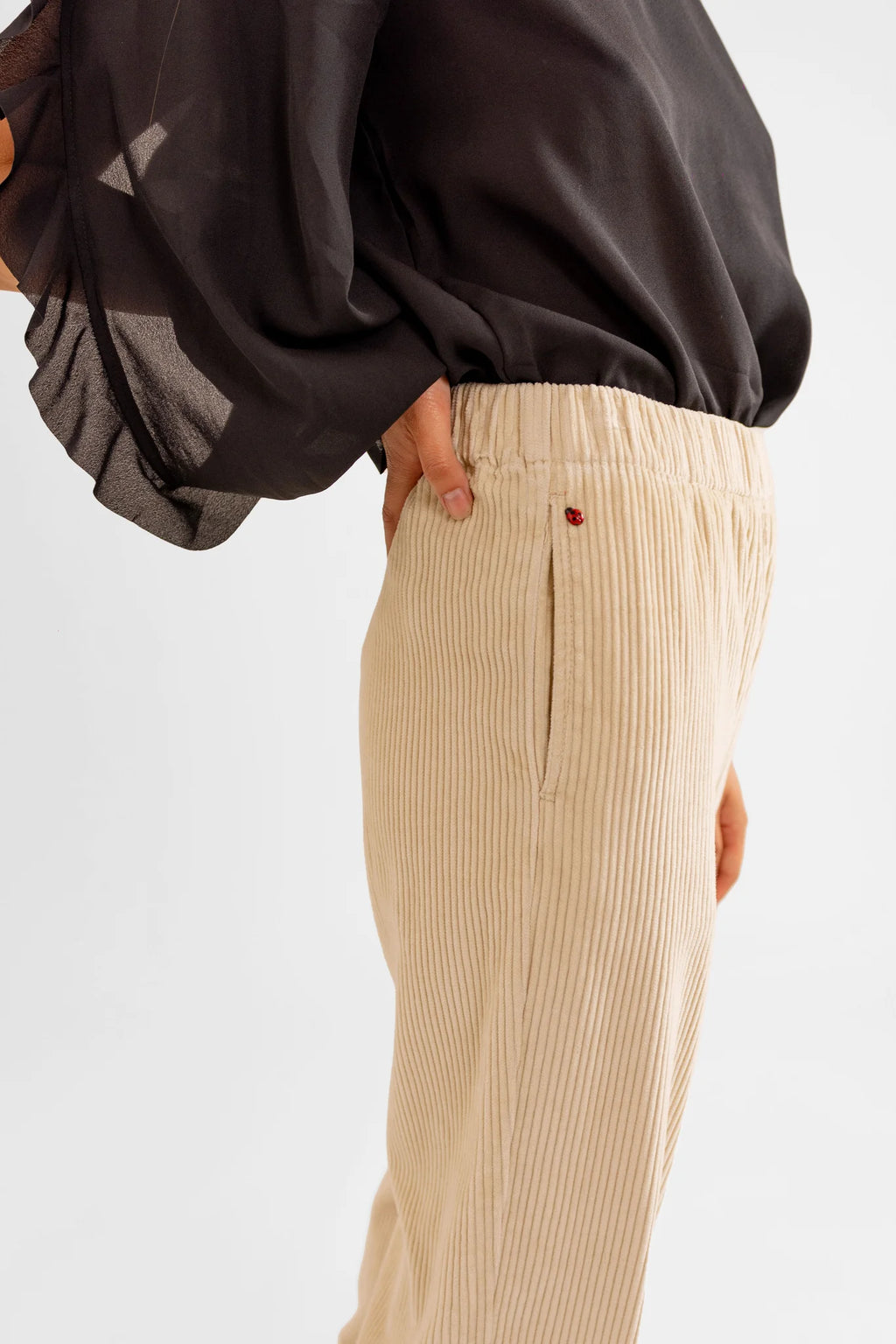 Pantalon mom en velours FRANCE