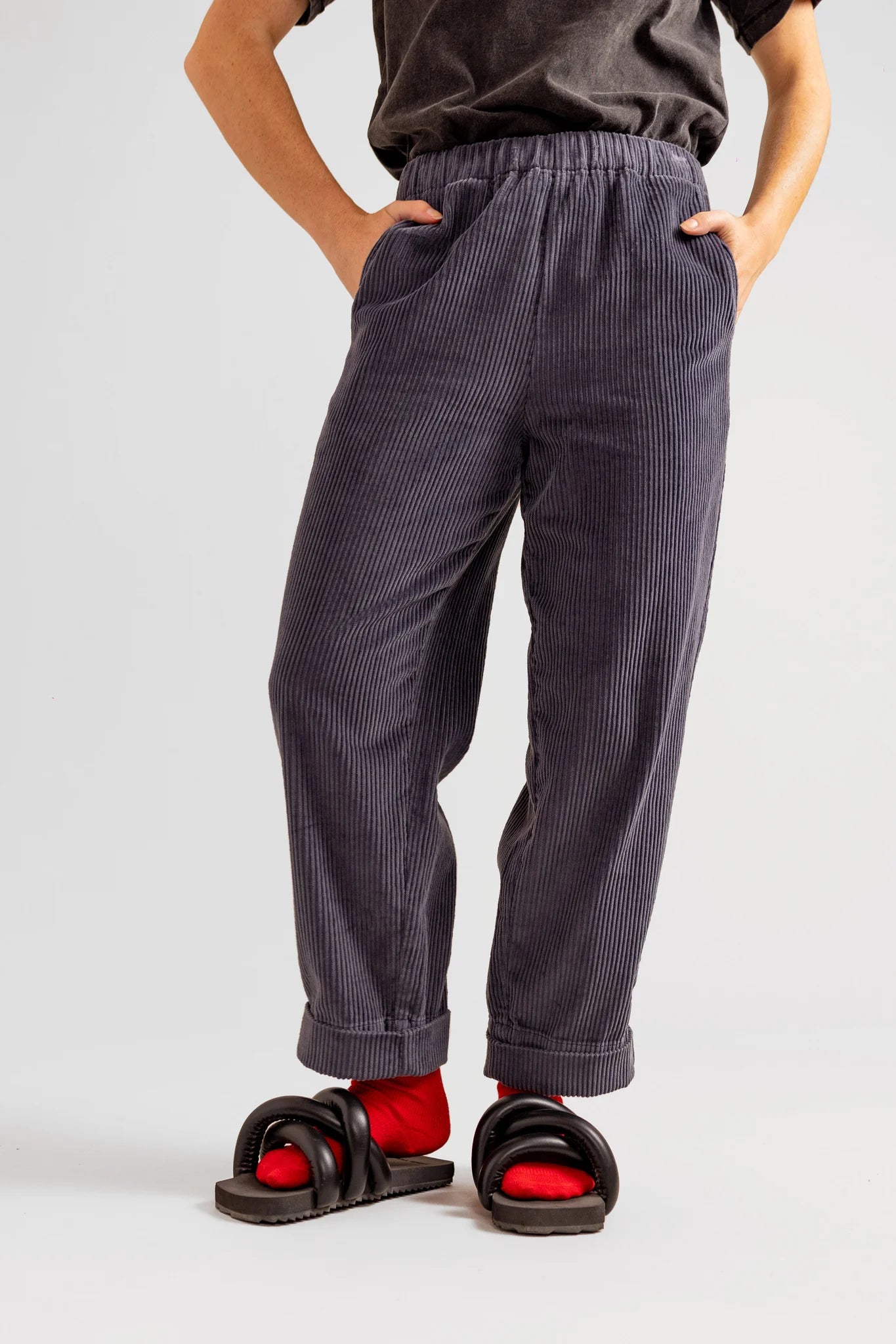 Pantalon mom en velours FRANCE