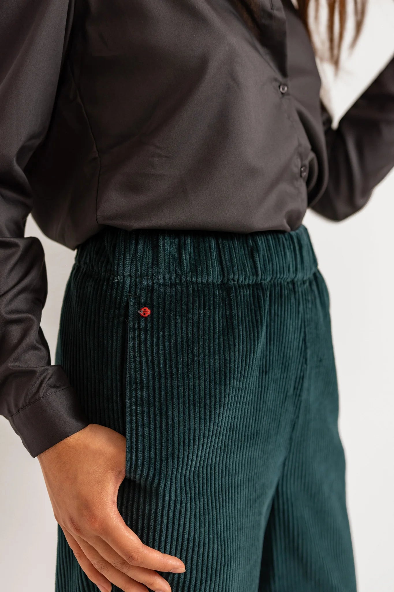 Pantalon mom en velours FRANCE