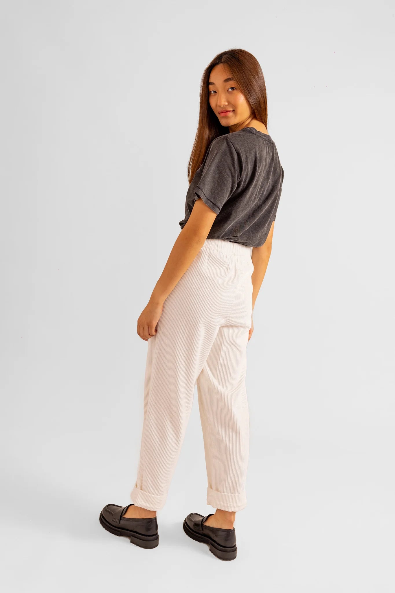 Pantalon mom en velours FRANCE