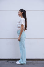 Jean large taille haute FLEURE