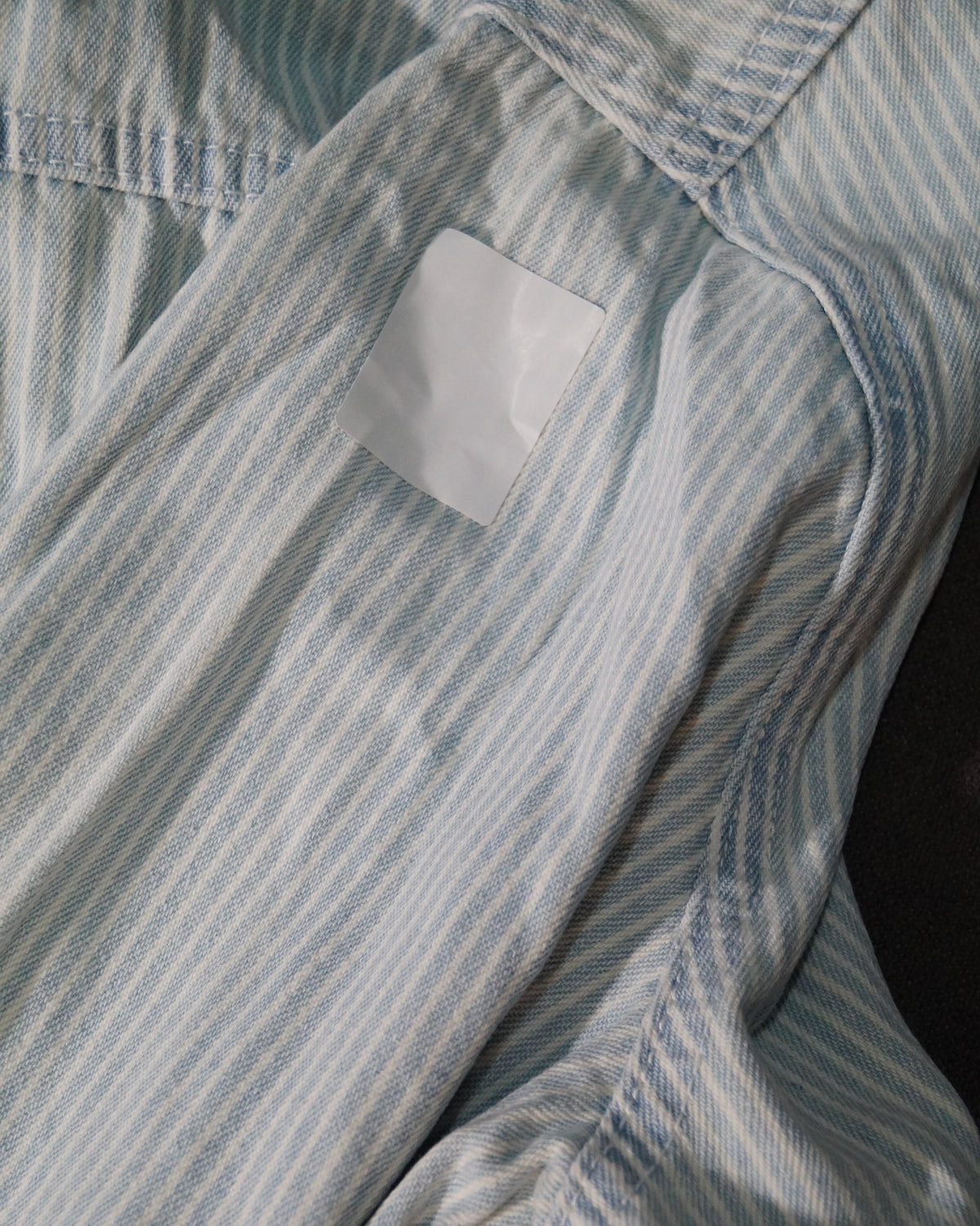 Chemise en jean à rayures bleues SALOME XS - Seconde vie