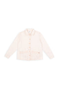 VIVIAN lightweight greige denim jacket