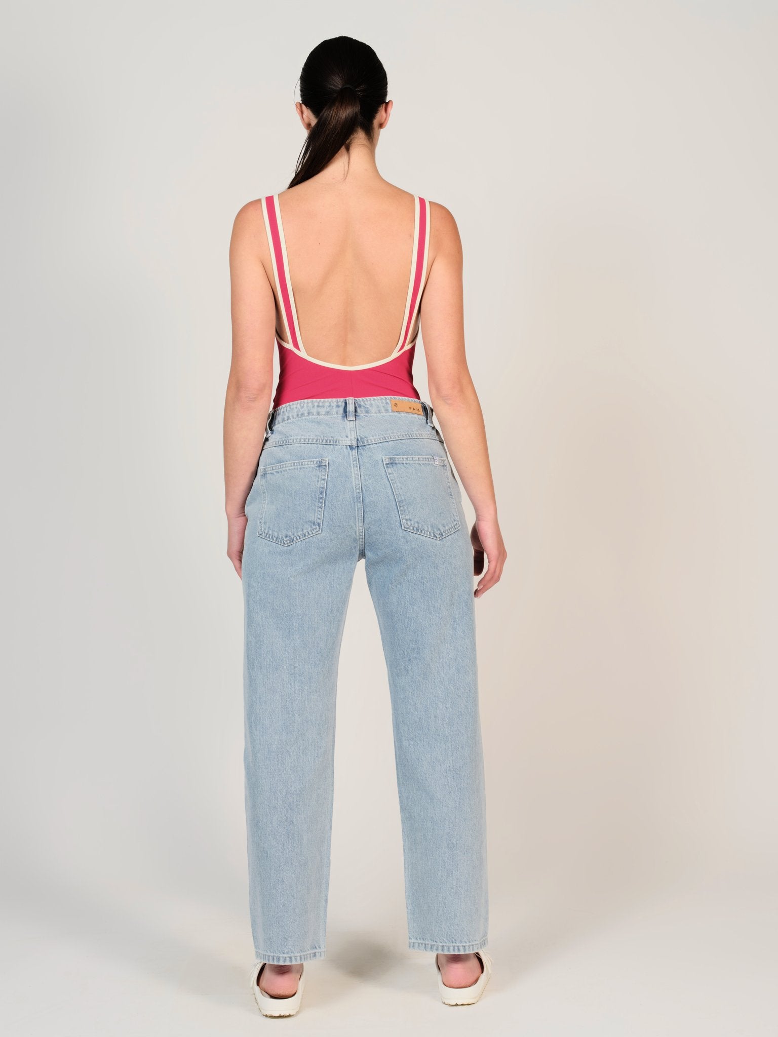 Jean boyfriend bleu clair MADISON