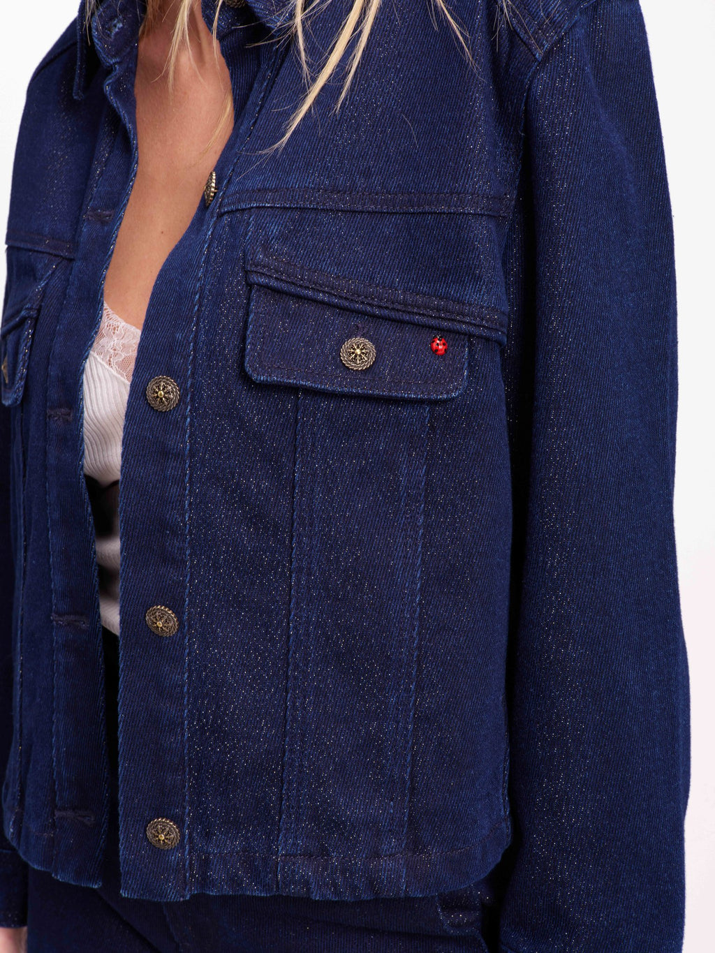 Veste en jean lurex VALSE