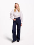FAUVE high-waisted flared jeans