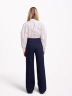 FAUVE high-waisted flared jeans