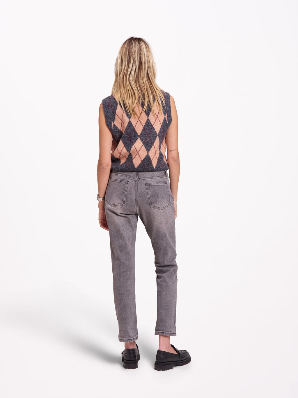 PATRICIA gray mom jeans