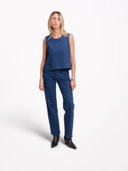 Jean with embroidered POLA belt