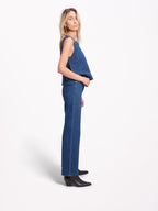 Jean with embroidered POLA belt