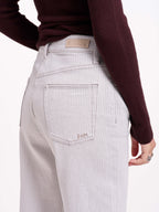 POLA STRIPE straight jeans