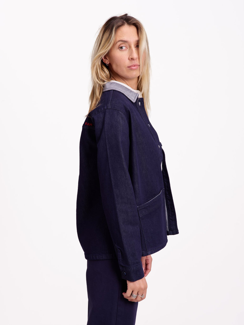 VIVIAN padded denim jacket