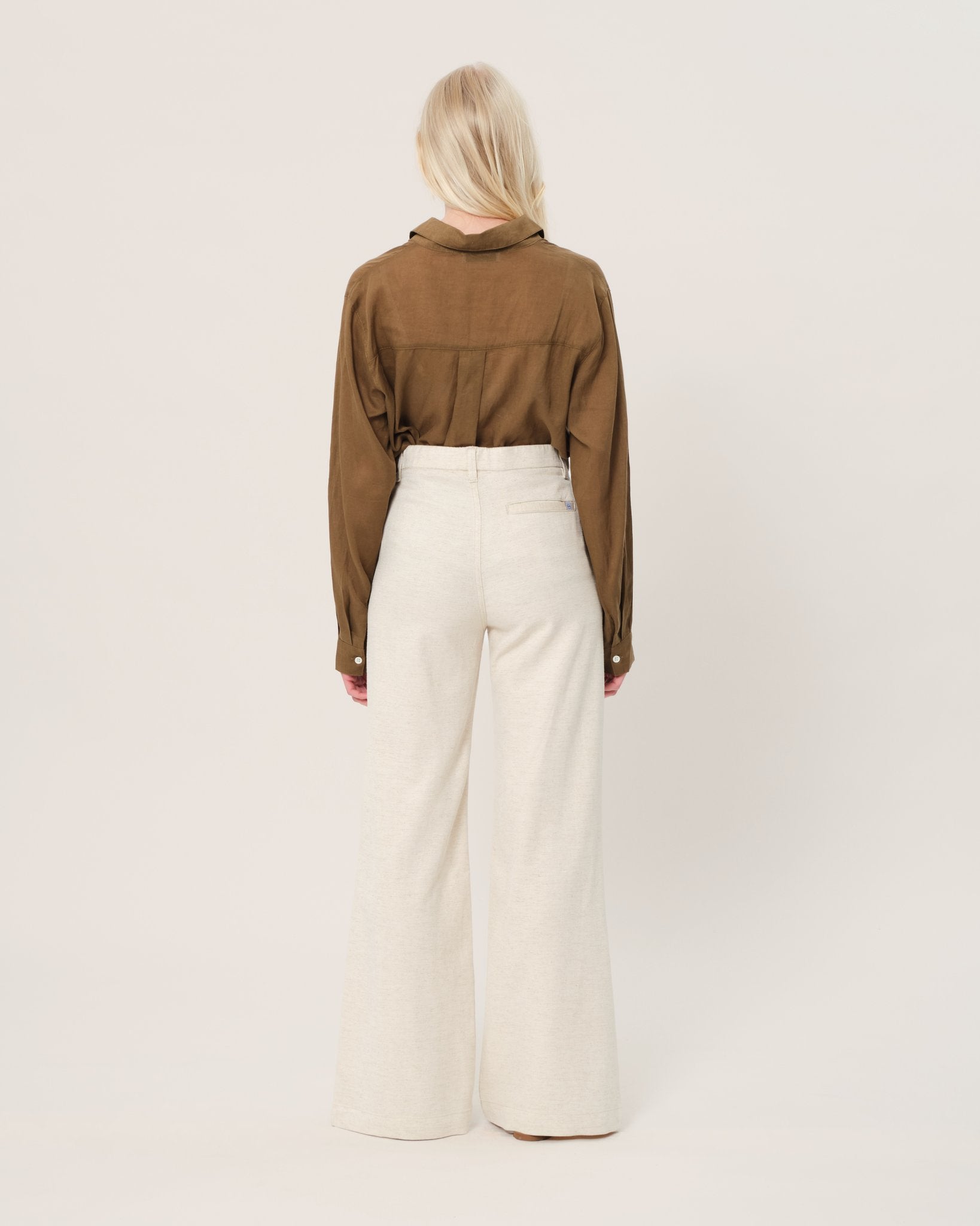 Pantalon évasé avec poches italiennes FRANCINE