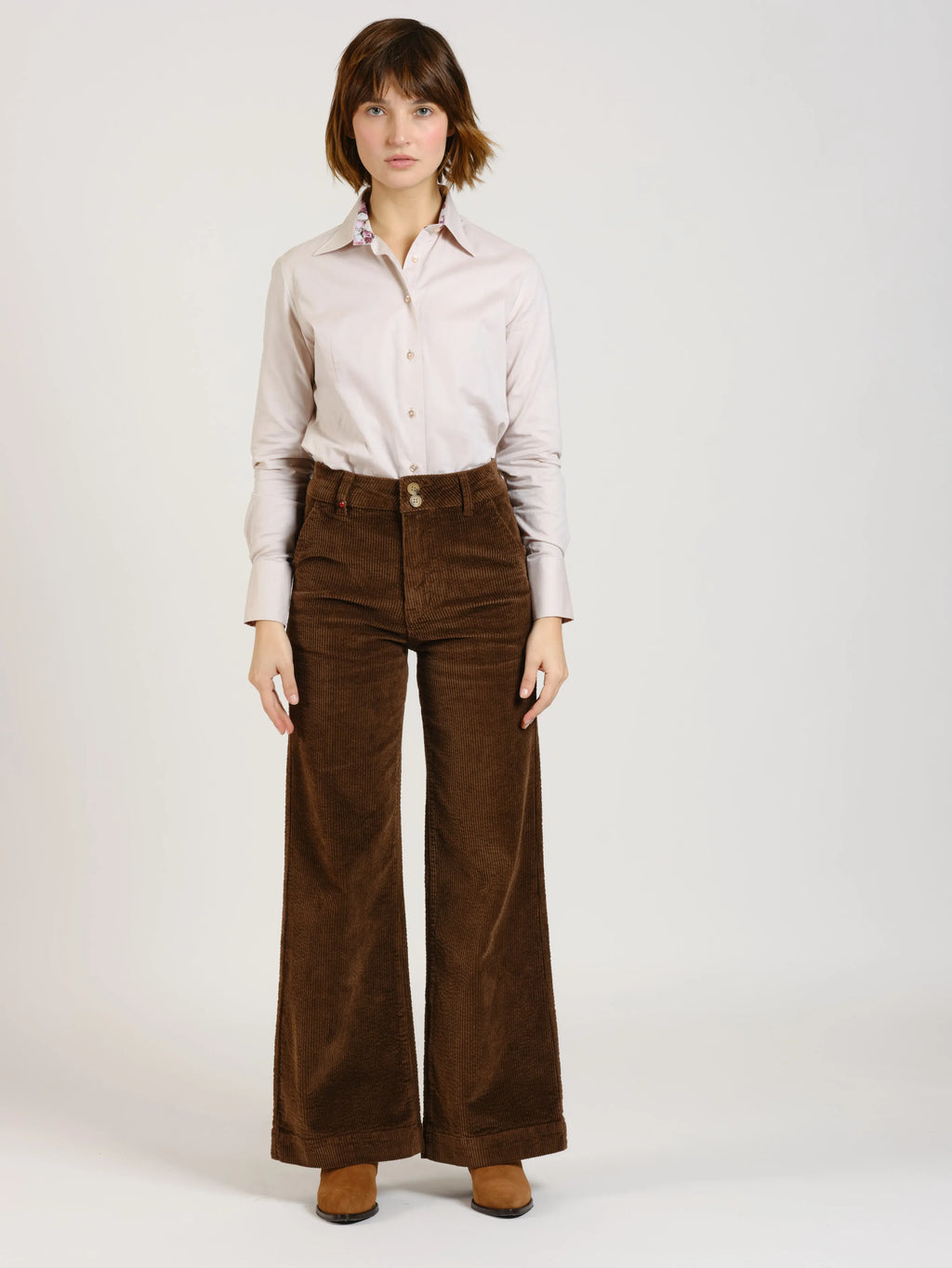 FAUSTINE corduroy flare pants