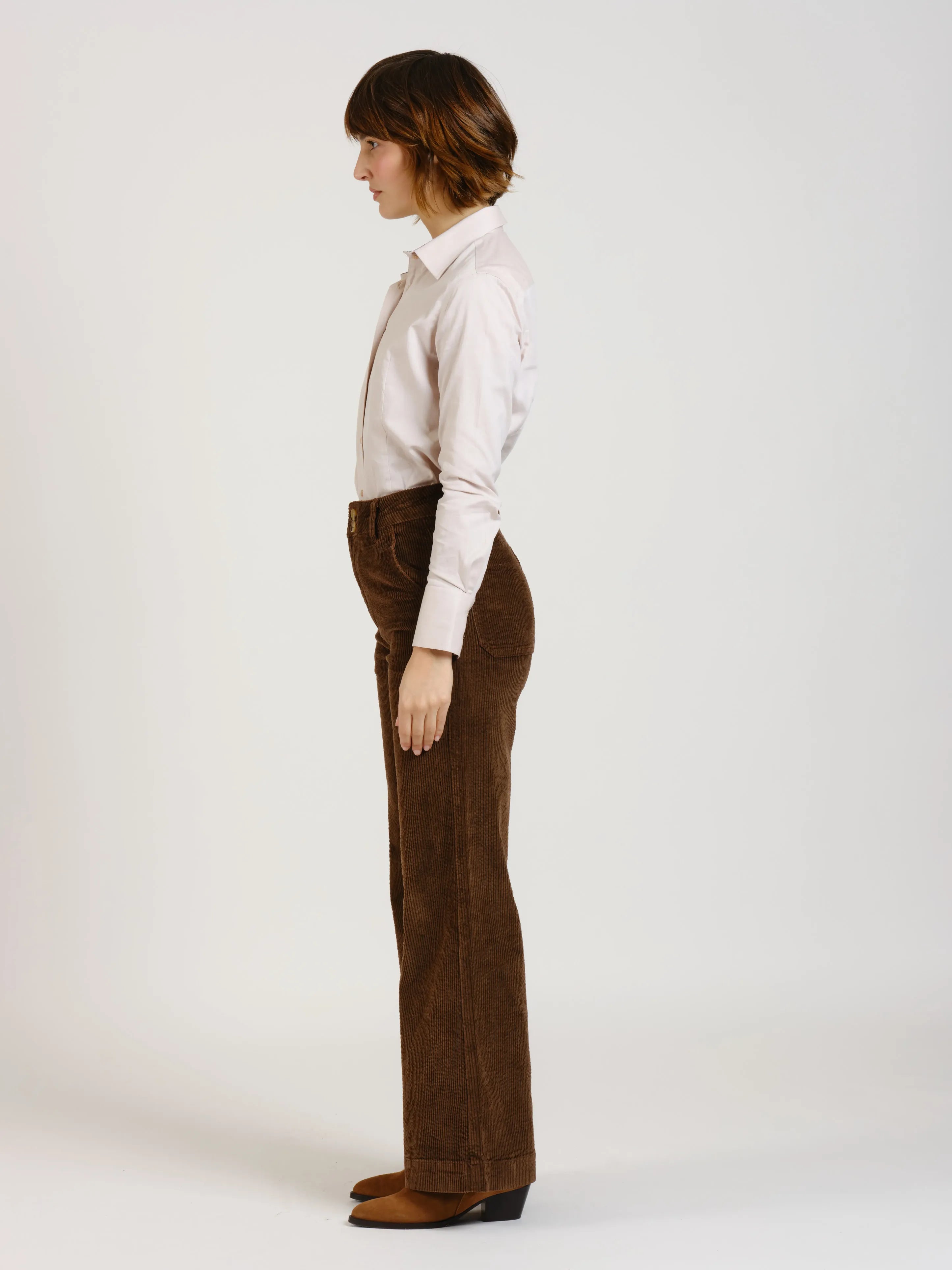 FAUSTINE corduroy flare pants