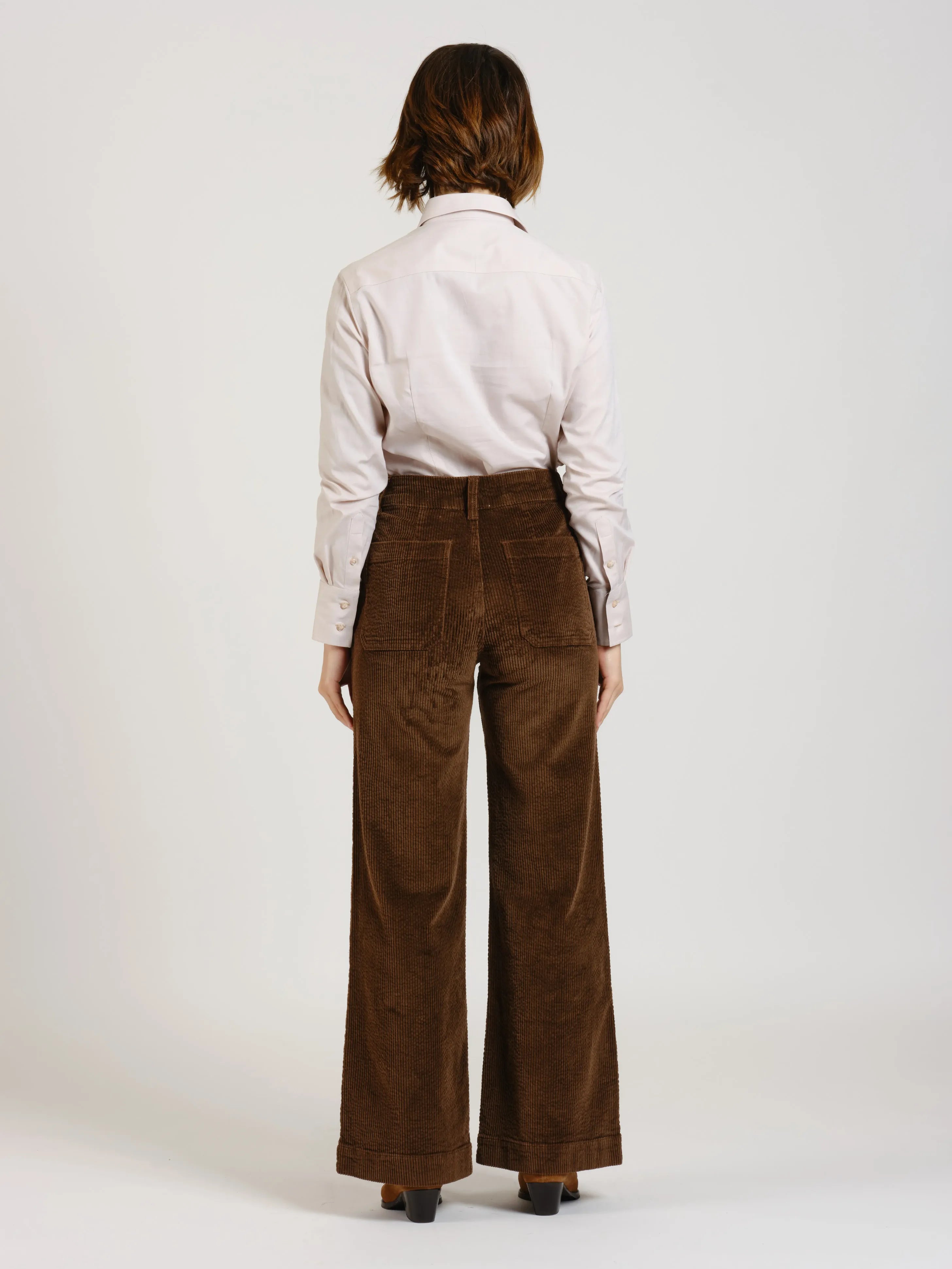 FAUSTINE corduroy flare pants