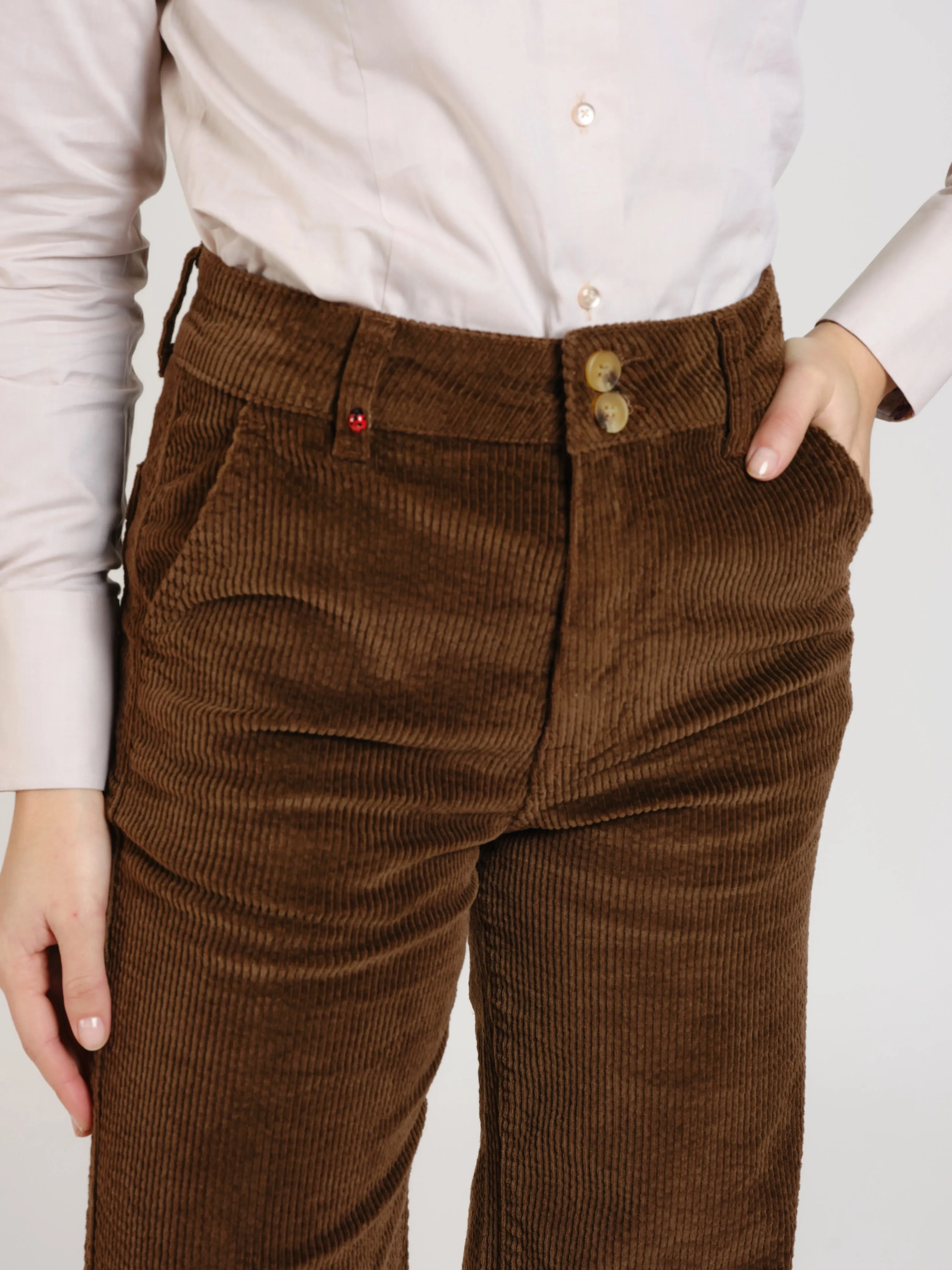 FAUSTINE corduroy flare pants