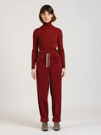Burgundy corduroy pants FRANCE