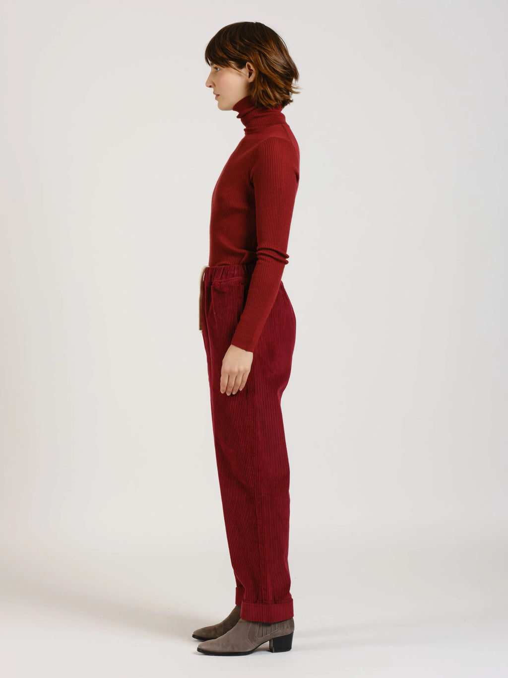 Burgundy corduroy pants FRANCE