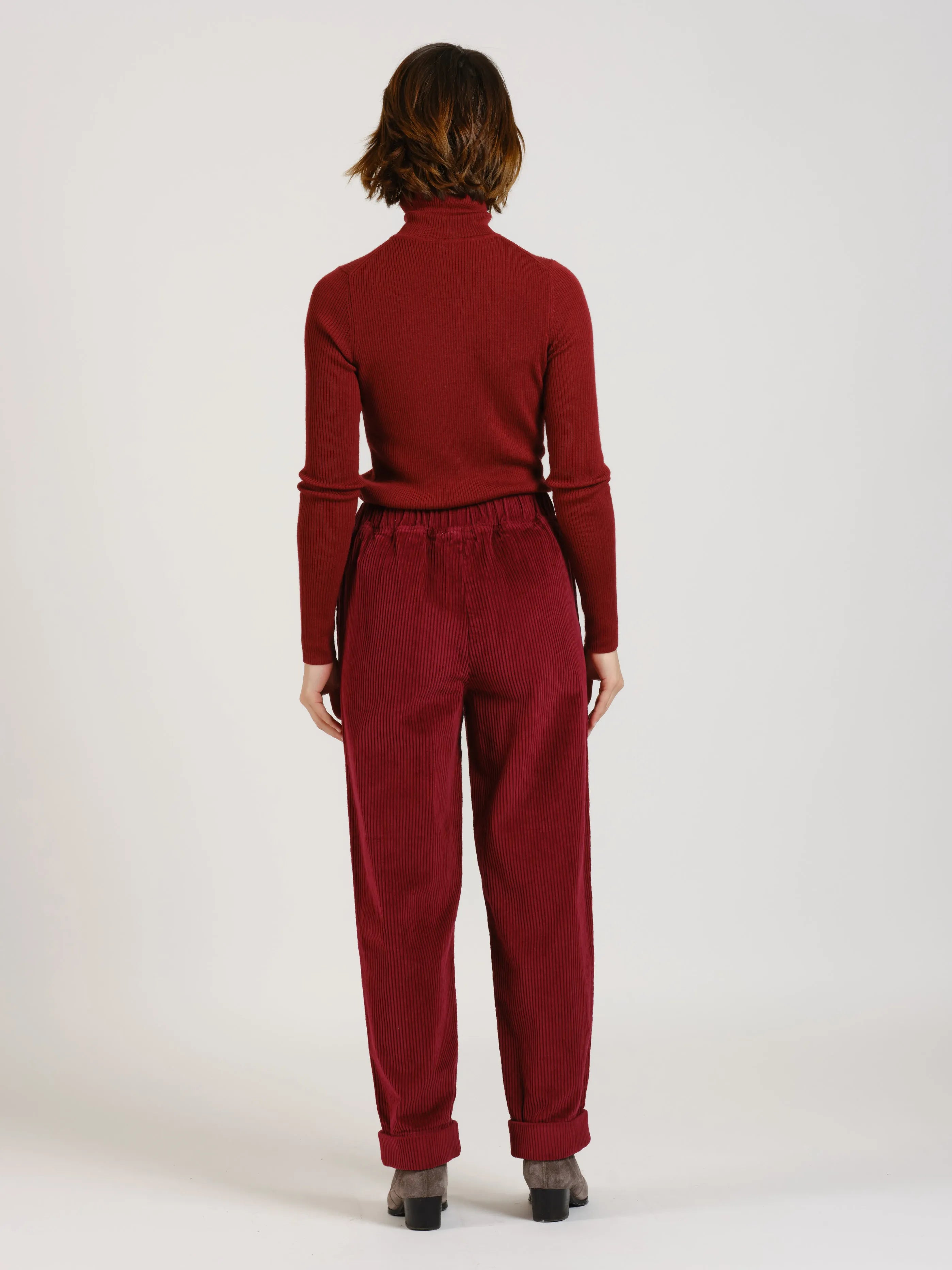 Burgundy corduroy pants FRANCE
