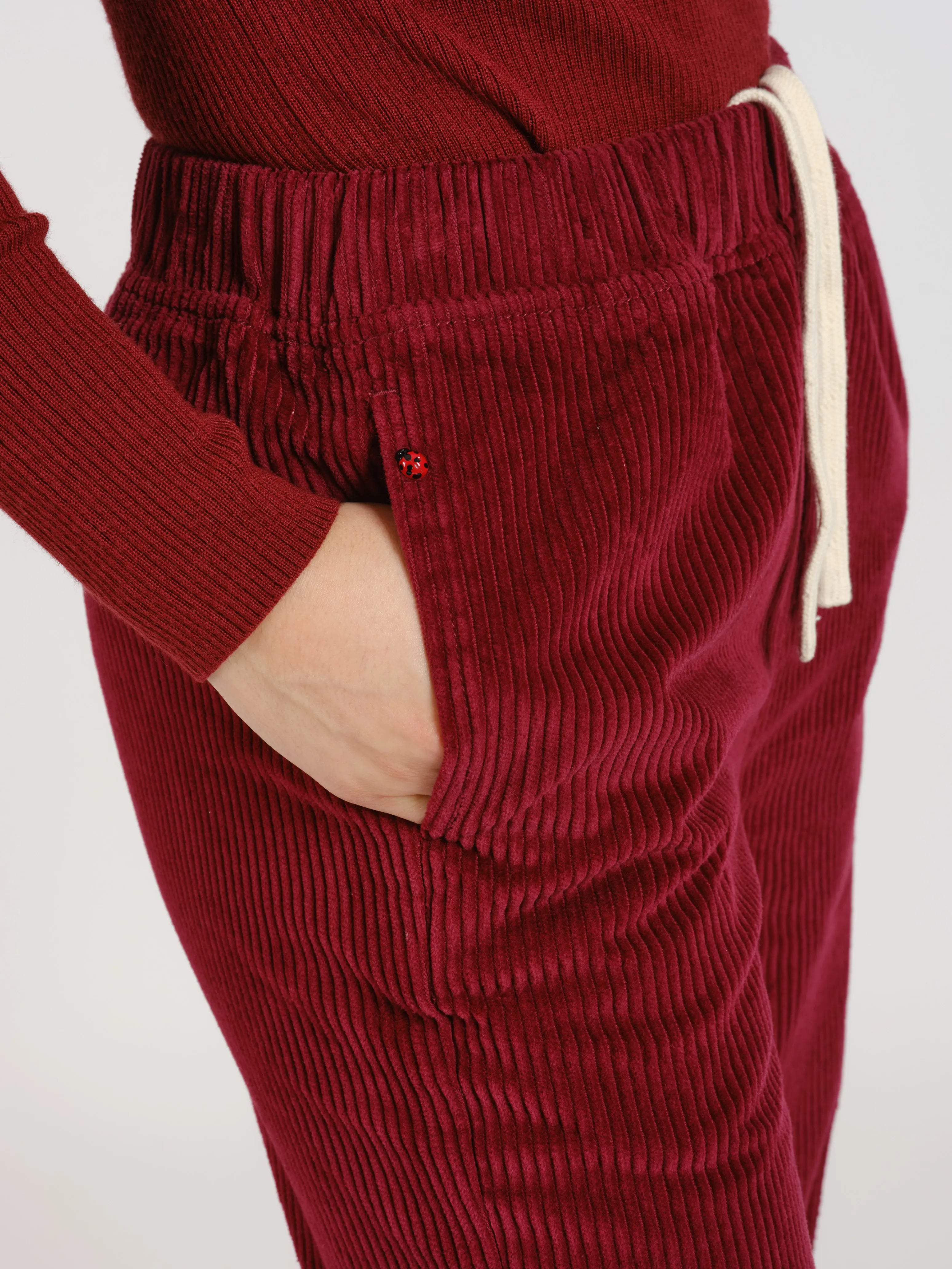 Burgundy corduroy pants FRANCE
