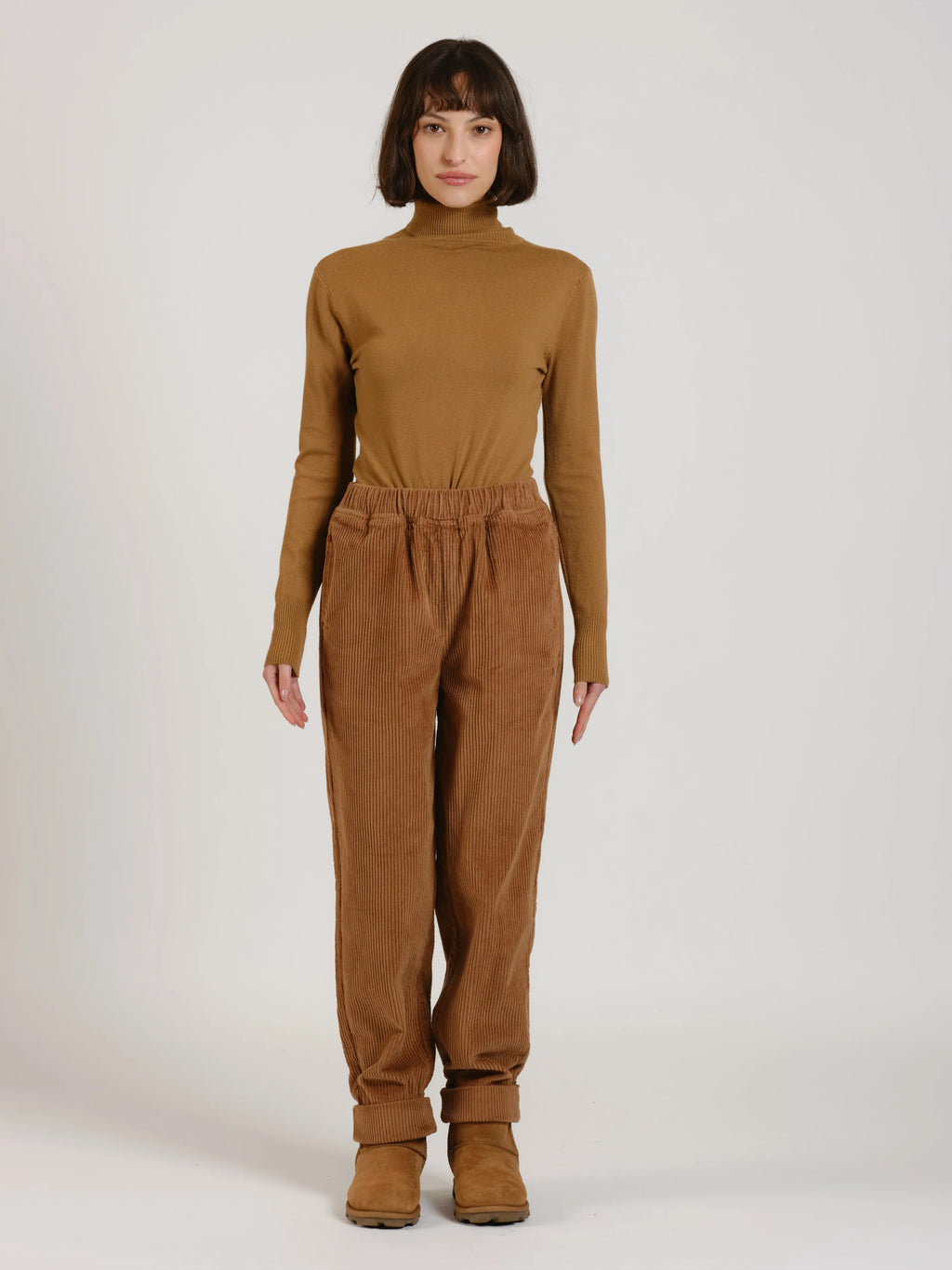 Caramel corduroy pants FRANCE