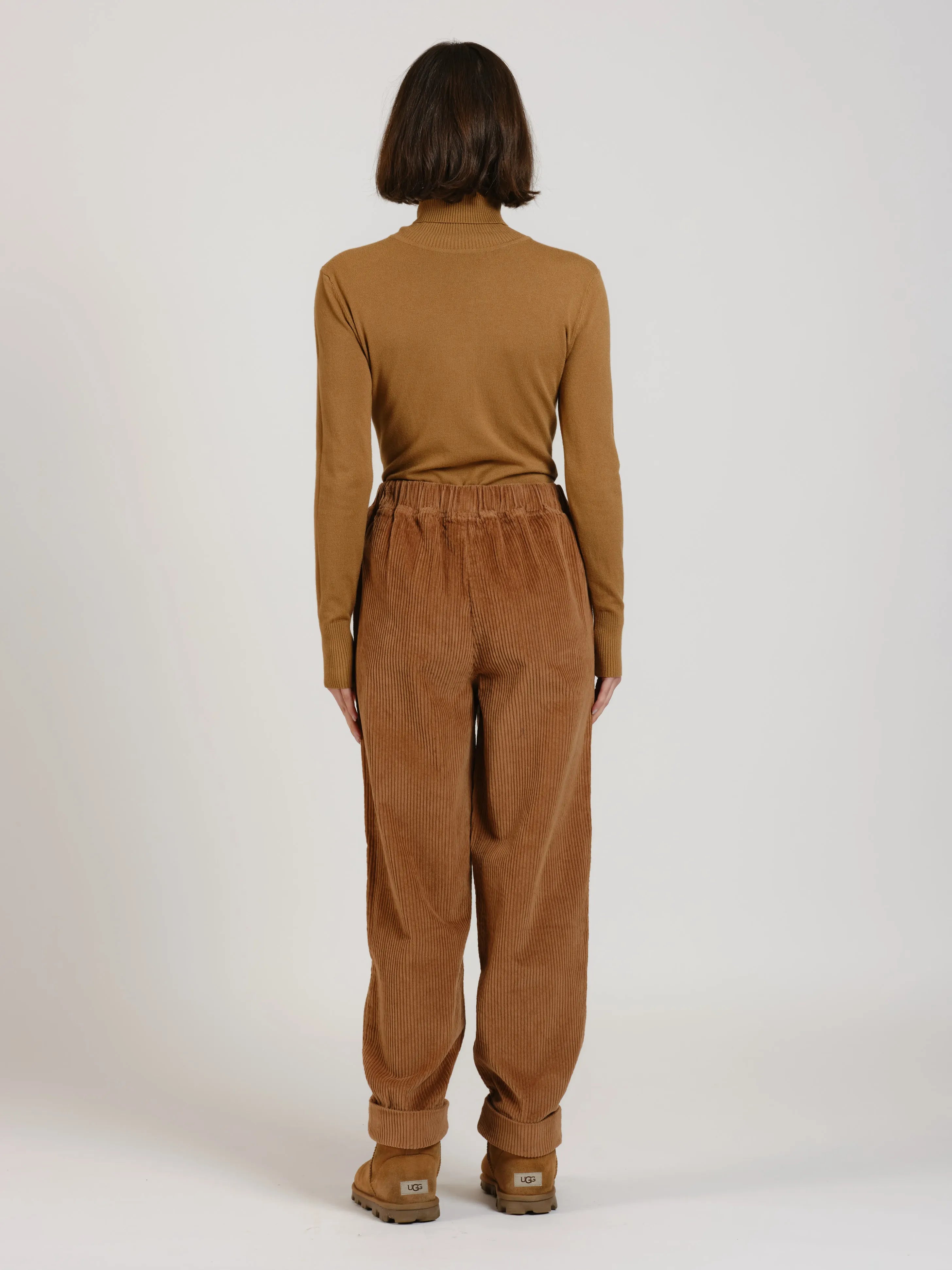 Caramel corduroy pants FRANCE