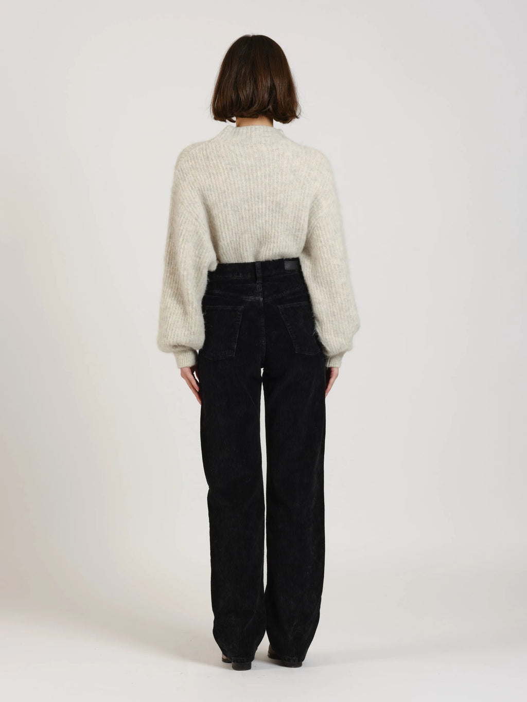 Pantalon straight en velours POLA