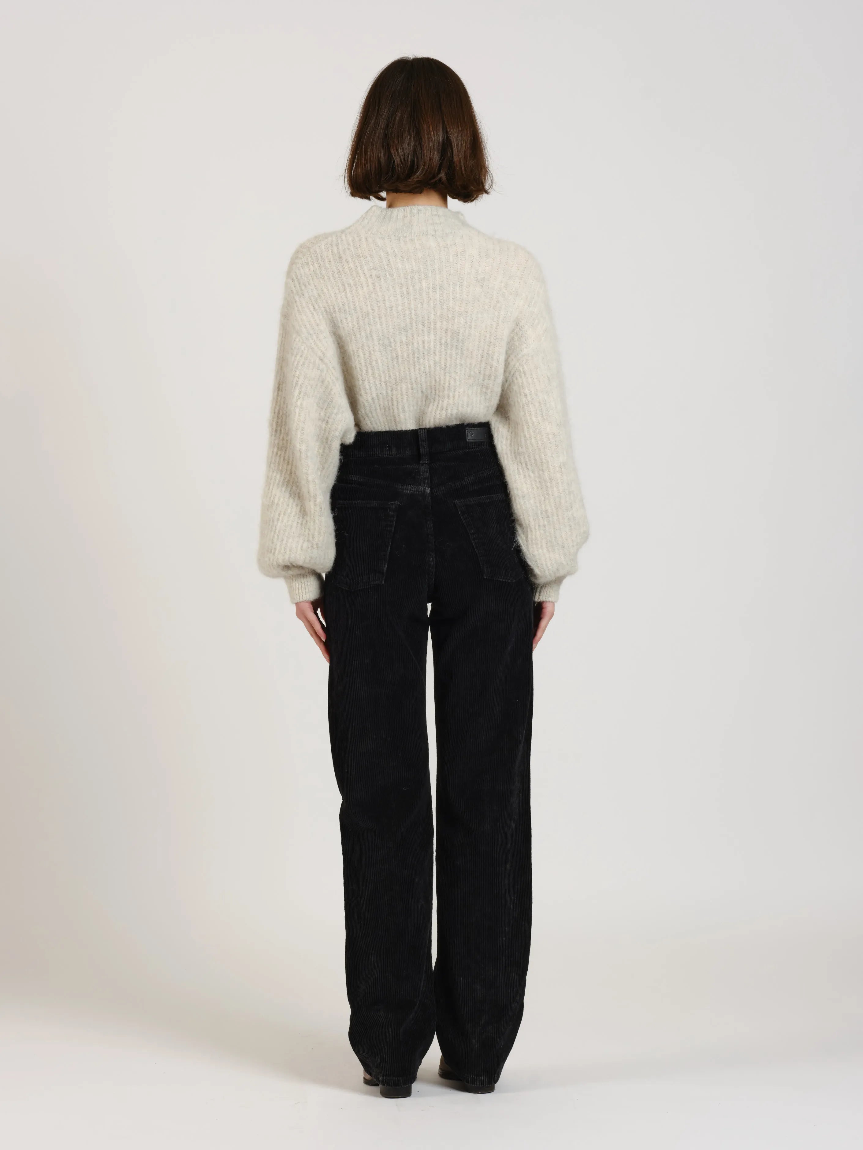 Pantalon straight en velours POLA LONG