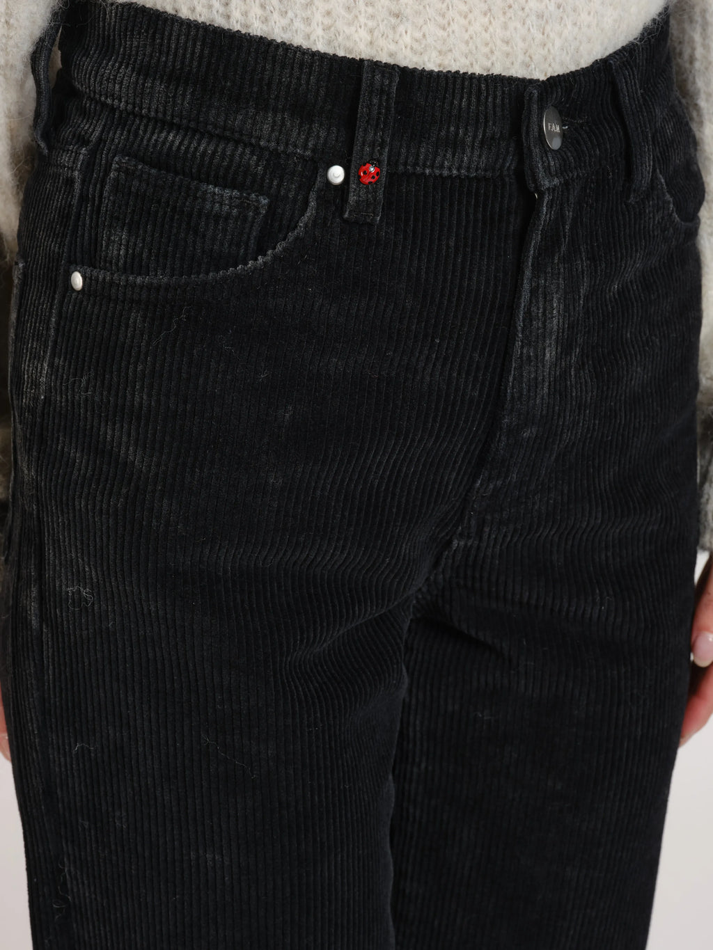 Pantalon straight en velours POLA