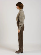 Pantalon straight en velours POLA LONG