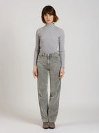 Pantalon straight en velours POLA LONG