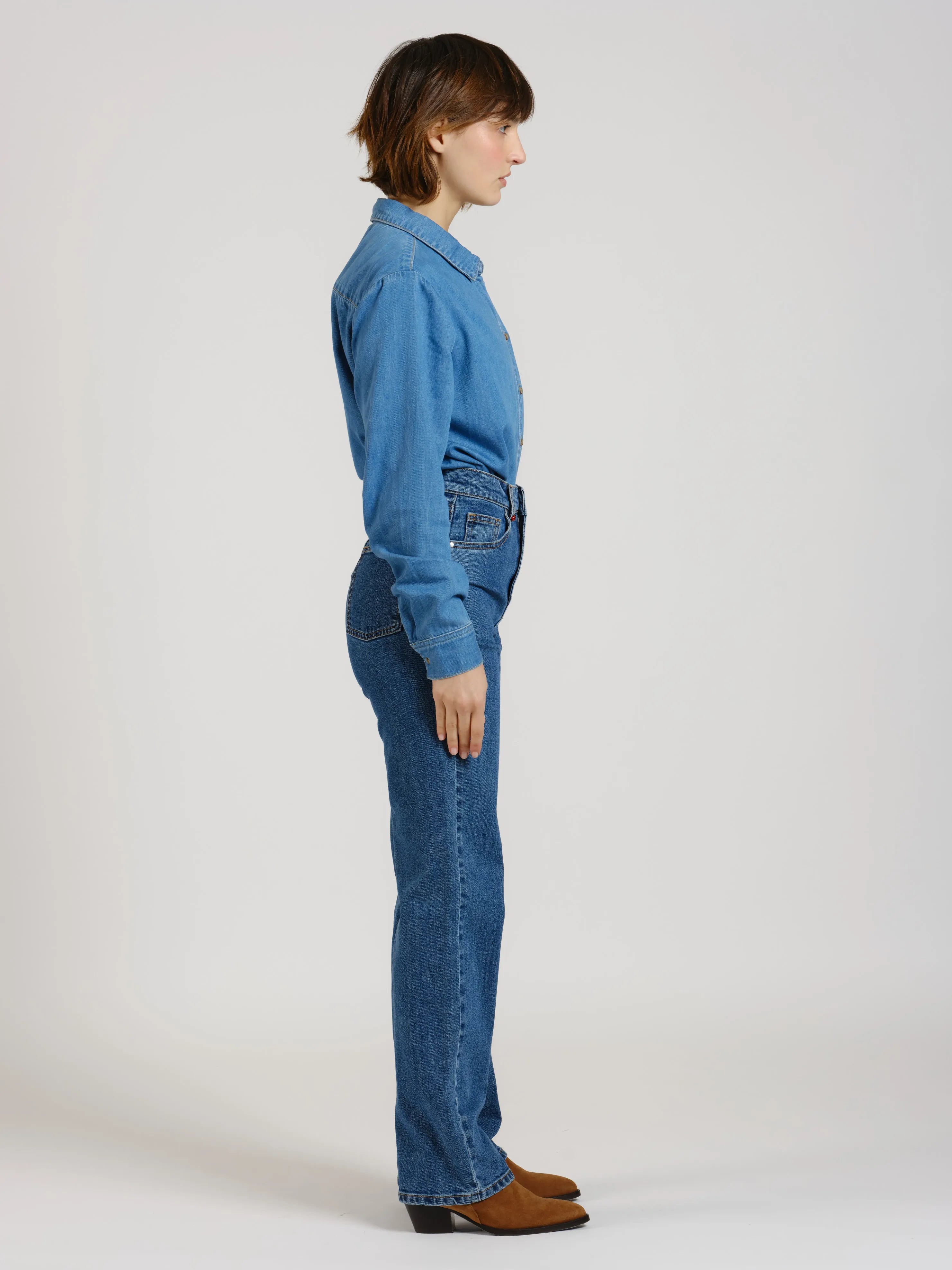 Pola straight leg stone jeans