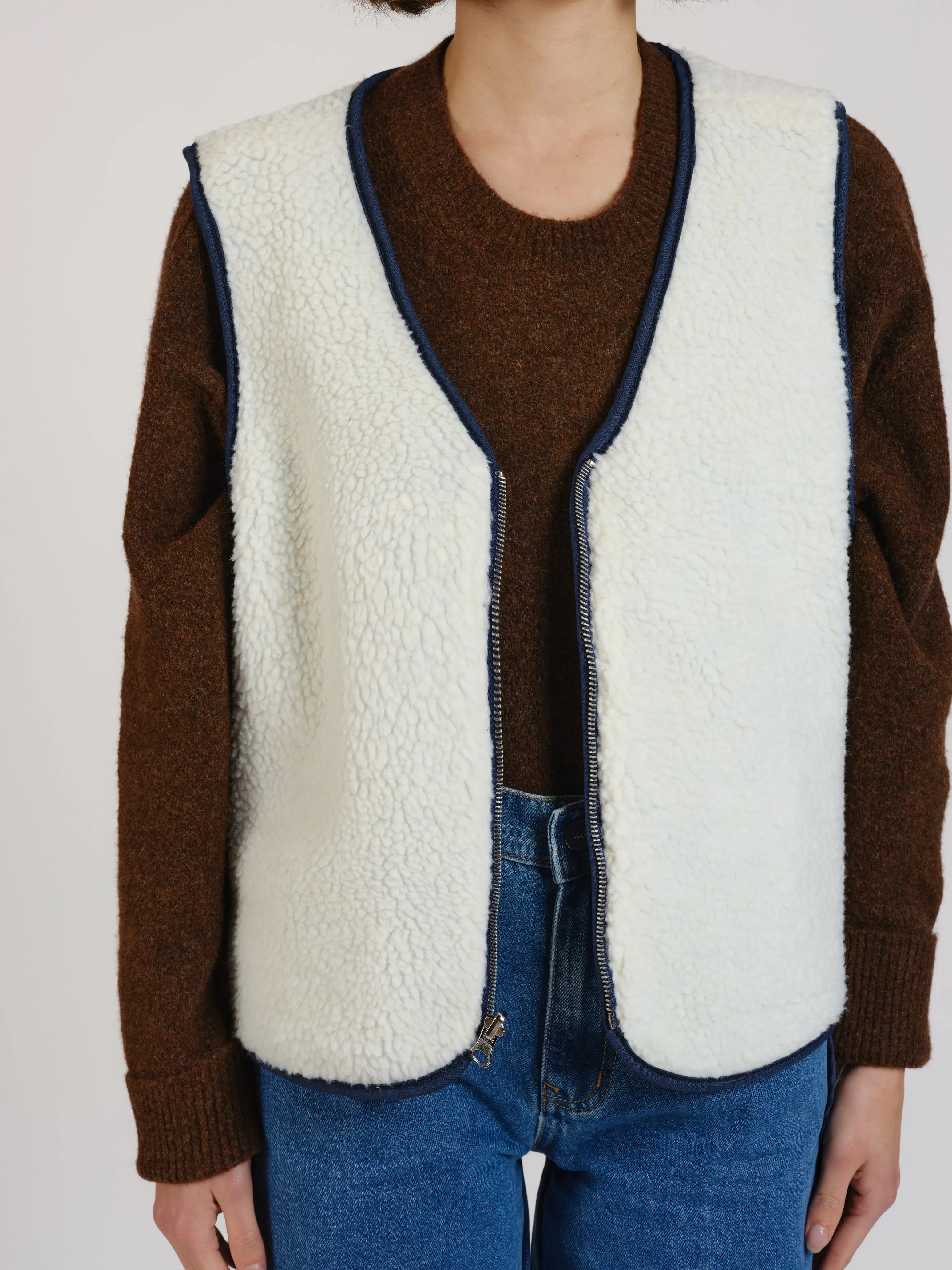 Veste sans manche réversible stone VERO