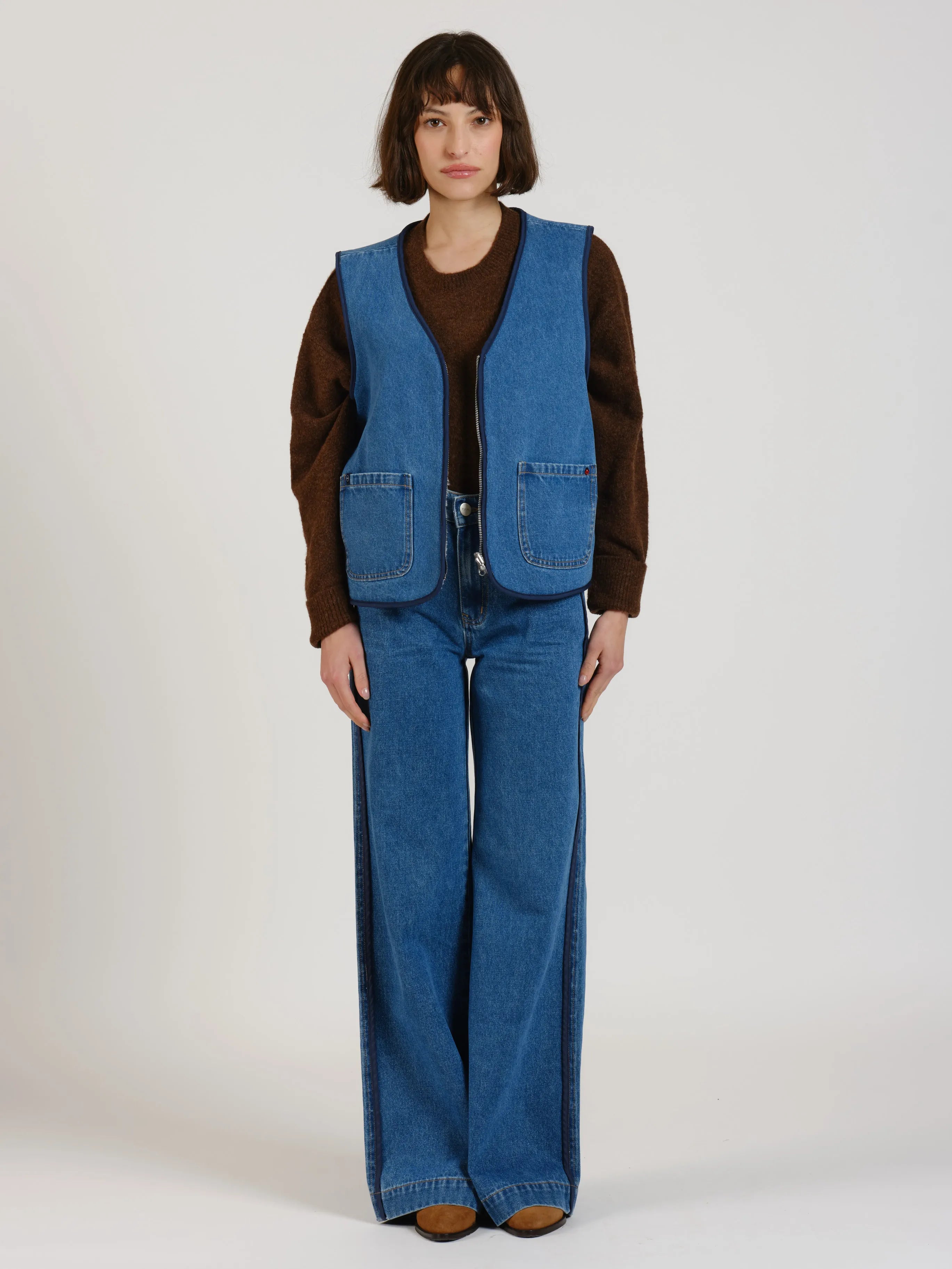 Veste sans manche réversible stone VERO