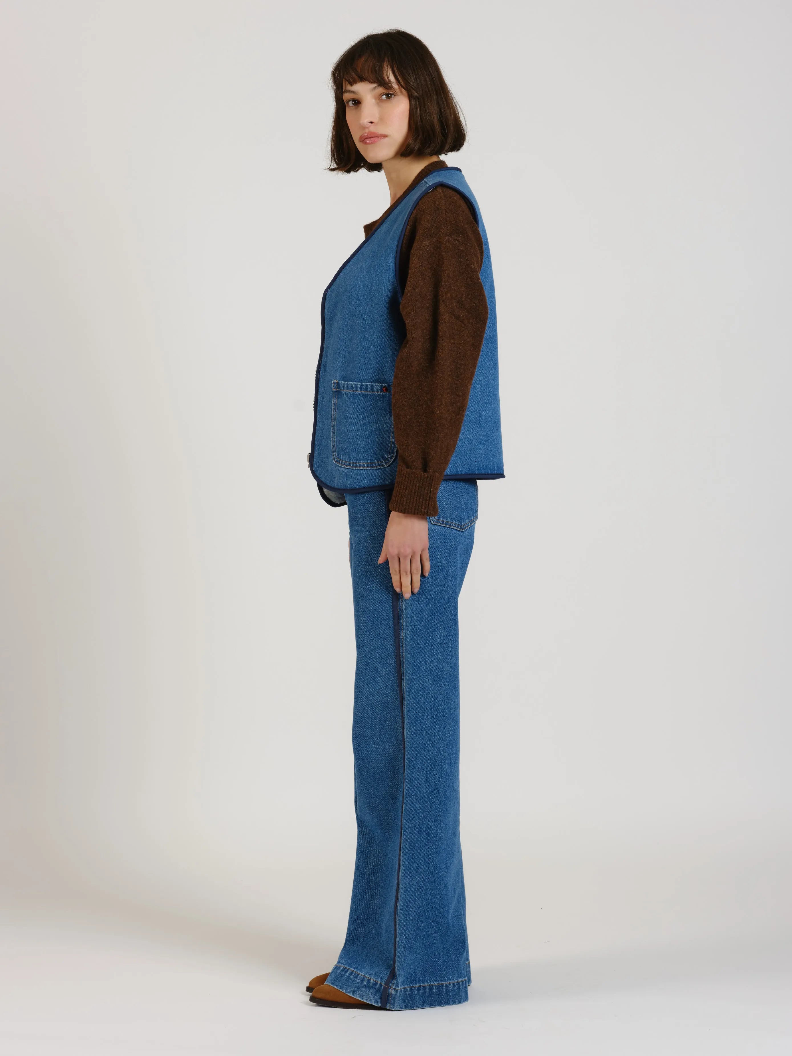 Veste sans manche réversible stone VERO