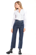 Jean straight cropped indigo POLA femme, INDIGO, taille 25, porté par Clara (1m73) (FAM PARIS) – photo 1