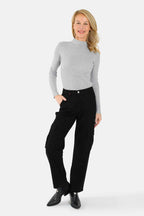 Jean Cargo CHARLOTTE femme, BLACK, taille 26, porté par Jessica (1m75) – photo 2