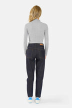 Jean Mom slim indigo POLLY femme, BRUT, taille 26, porté par Jessica (1m75) – photo 4
