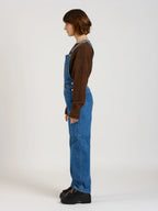 Salopette en jeans DESIRE femme, STONE, taille XS, porté par Sarah (1m72) (FAM PARIS) – photo 1