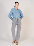 Jean droit gris POLA femme, GREY, taille 25, porté par Mélissa (1m70) (FAM PARIS) – photo 1