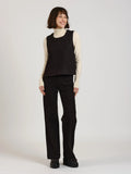 Haut court légèrement évasé IZA femme, BLACK, taille XS, porté par Léa (1m70) (FAM PARIS) – photo 1